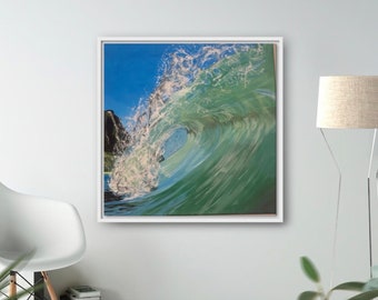 Peinture acrylique sur toile « the wave »