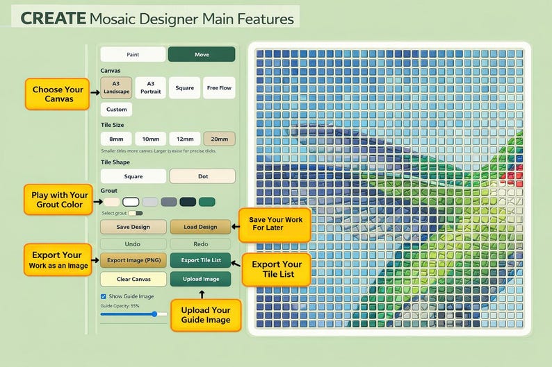 CREATE Mosaics Designer for Windows V1.0 | Mosaic Design Software for ...