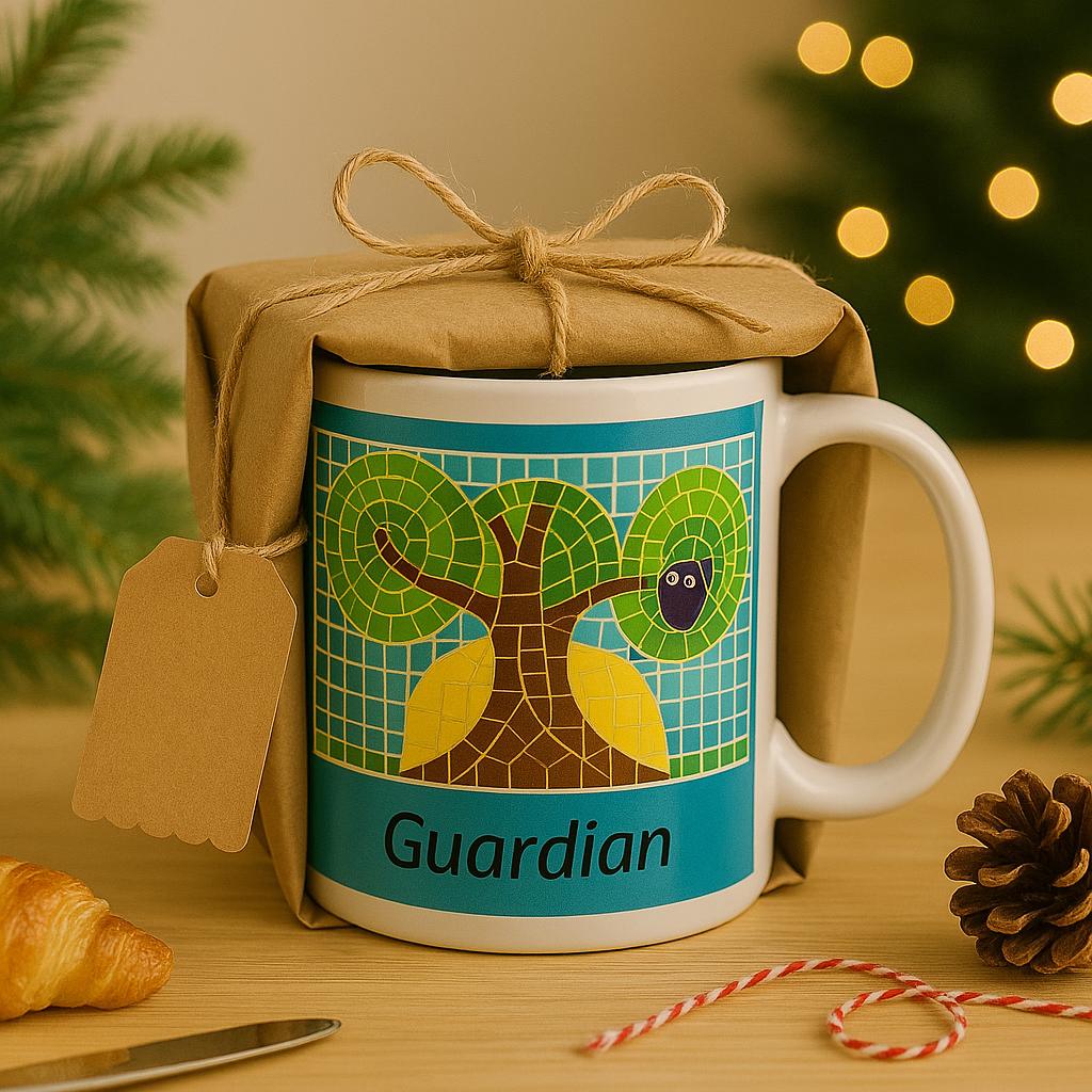 Coffee Mug • Tree Art Mug • Owl Mug • Unique Christmas Gift – Guardian