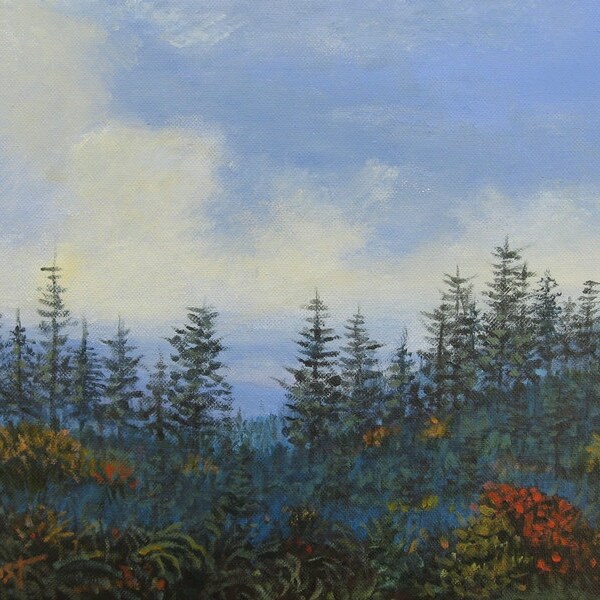Blue ridge mountains, fall painting, Original Painting on canvas, Foust, blue ridge, autumn, art on canvas,