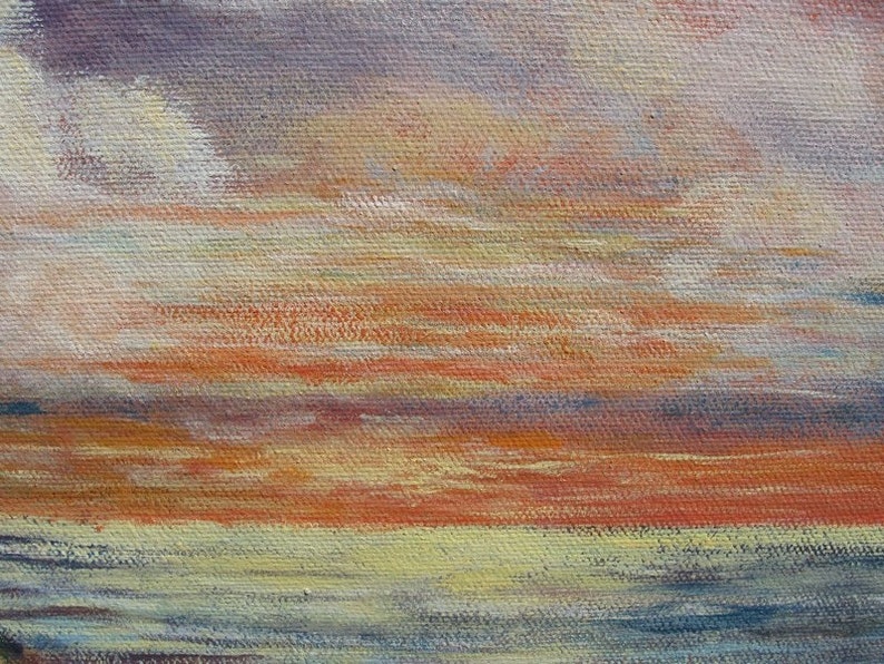 Ocean View at Sunset. 16 X 20 Gallery wrapped canvas. image 4