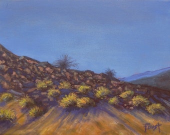 Desert Landscape, Southwestern Art, Foust, Art on Canvas, Original Painting