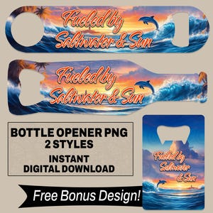 Inspirieren Strand Flaschenöffner Digitaler Download Ocean Bar Schlüssel für Delfinliebhaber Geschenk Für Ocean Barkeeper Oval Sublimationsdesign PNG