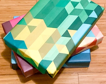 Diamond Pattern Wrapping Paper - Set of 3 Sheets