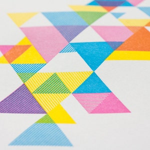 CMY Hey Process Color Triangle Print image 3