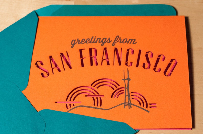 Greetings from San Francisco Etsy