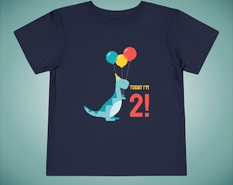 Dinosaur Birthday Tee, Kids Party Outfit, Fun Dino Design
