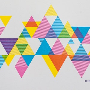 CMY Hey Process Color Triangle Print image 4