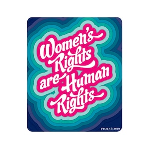 Adesivo Direitos das Mulheres são Direitos Humanos - conjunto de 2