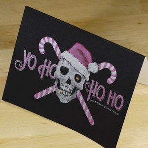 Hand-printed Christmas Card Yo Ho Ho Ho Pirate image 5