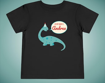 Personalized Dinosaur Toddler Tee: Birthday Party Outfit
