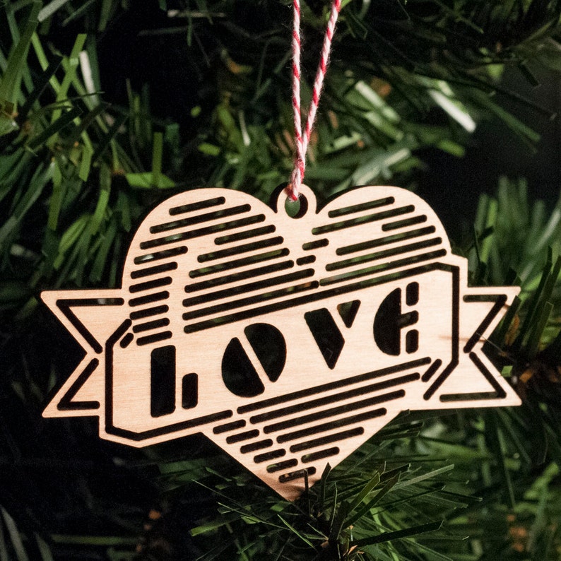 Ornament Love Heart Lasercut image 2