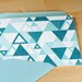 Set of 6 Hand-printed Triangle Pattern Cards White - Etsy