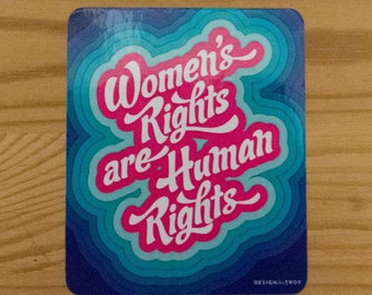 Women's Rights are Human Rights Sticker -- set of 2