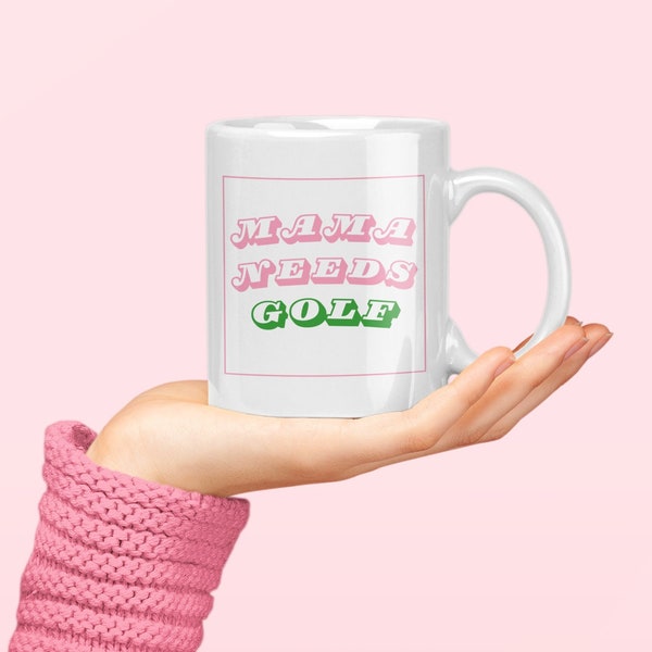 Maman a besoin d'une tasse de golf, cadeau pour la fête des mères, tasse amusante pour golfeurs, surprise d'anniversaire pour femme, idée cadeau pour golfeuse, cadeau pour femme