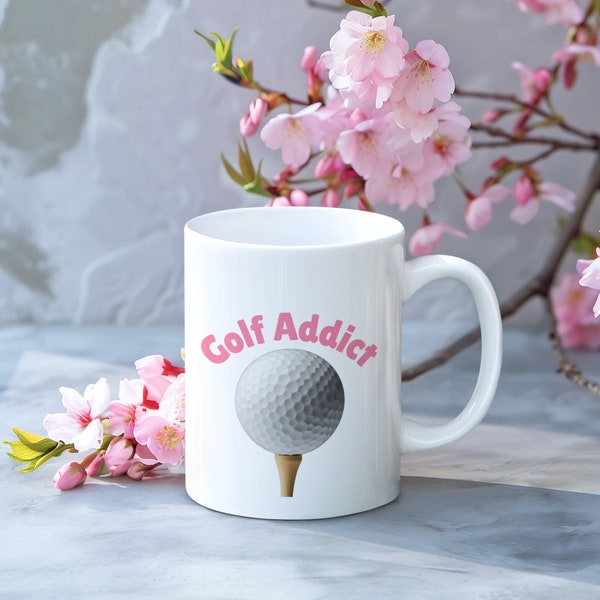 Tasse de golf rose cadeau pour petite amie amateur de golf tasse boisson amusante pour golfeurs Surprise d'anniversaire pour elle idée cadeau pour femme tasse de golf rose