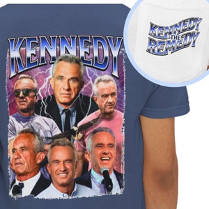 RFK Jr Pocket Tee - MAHA Tshirt - 90s Style Grunge RFK Jr Frocket Tee - Bobby Kennedy Frocket Tee - Make America Healthy Again