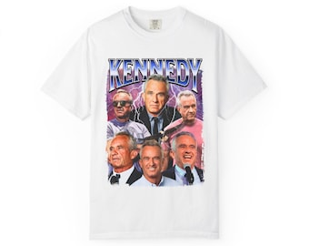 RFK Jr T-Shirt - 90s Style Grunge Bobby Kennedy Shirt - MAHA Crewneck - Make America Healthy Again - Robert F Kennedy Tee - MAHA 2024