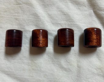 4 Holz Rot BLOODWOOD Gitarren Knöpfe für Split Shaft Potis