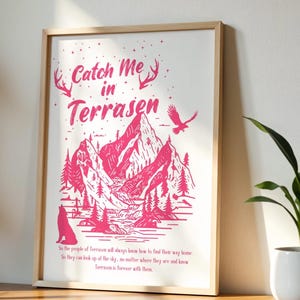 TOG Terrasen Poster| Officially Licensed| Boho |Digital Download| Throne of Glass Book Wall Art Print | Aelin Galathynius |Sarah J Maas