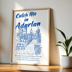 TOG Adarlan Poster| Officially Licensed| Boho |Digital Download| Throne of Glass Book Wall Art Print | Aelin Galathynius |Sarah J Maas