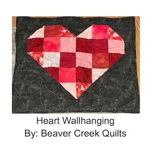Patchwork Heart Wall Hanging Pattern Basics
