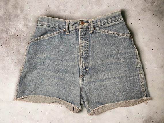 80s Vintage Shorts Bluejean Denim Highwasted Cost… - image 1