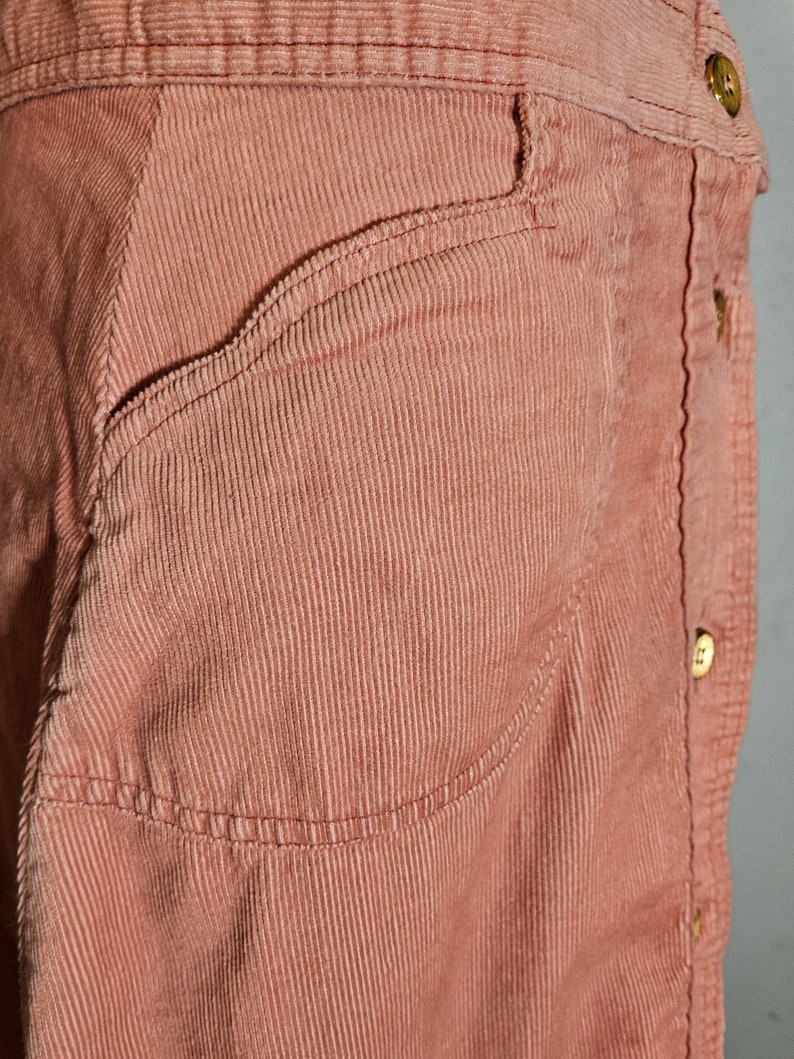 Dusty Pink Mix Colorblock Corduroy Skirt