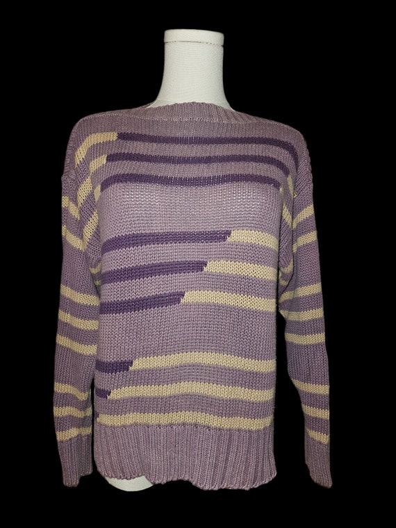 1970s Vintage Purple Sweater