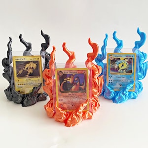 Fire Trading Card Display for Pokemon/MTG/YuGiOh