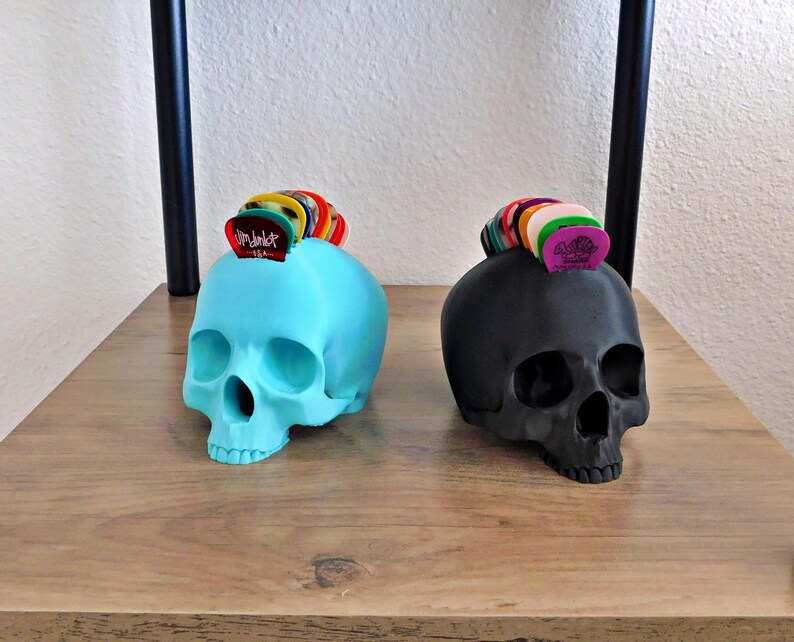 Skull Guitar Pick Holder 3D Print image 5