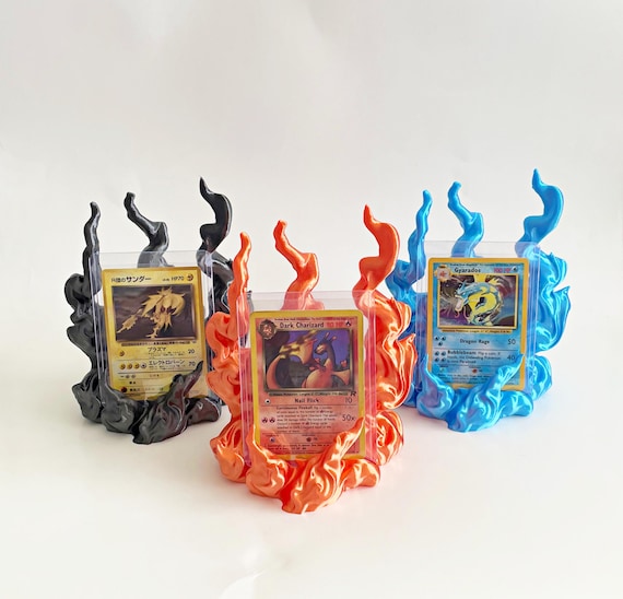 Fire Trading Card Display for Pokemon/MTG/YuGiOh