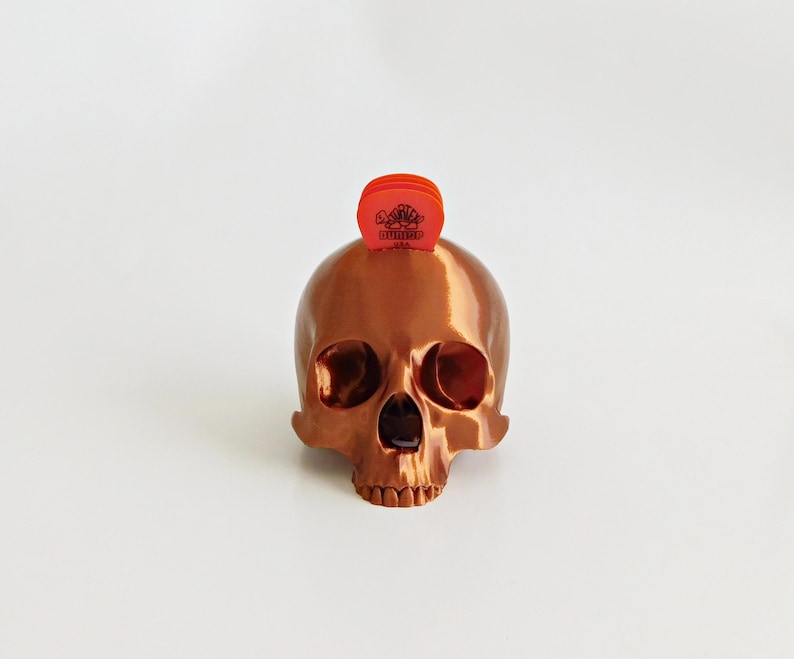 Skull Guitar Pick Holder 3D Print image 9