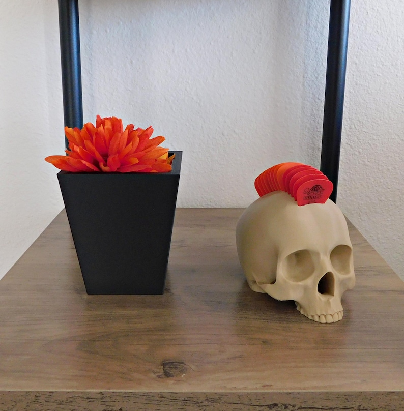 Skull Guitar Pick Holder 3D Print image 2