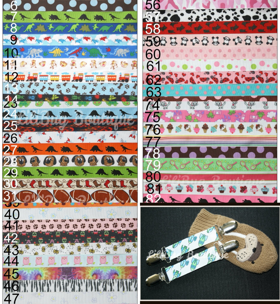 LiliBug Mitten Clips - YOU PICk the Pattern - Cool Girl Designs