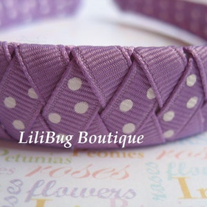 LiliBug Purple Princess Woven Headband image 1