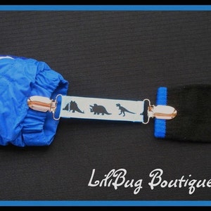 LiliBug DINOSAUR Mitten Clip Set Attaches Gloves to Coat image 2