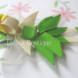 LiliBug PRINCESS Tinkerbell Fairy Hair Clip Bow image 4