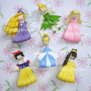 LiliBug PRINCESS Collection Hair Clip Set of 6