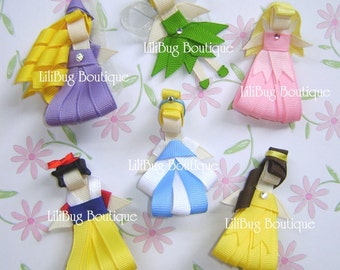 LiliBug PRINCESS Collection Hair Clip Set of 6