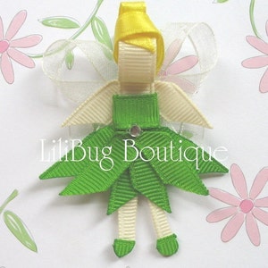 LiliBug PRINCESS Tinkerbell Fairy Hair Clip Bow image 1