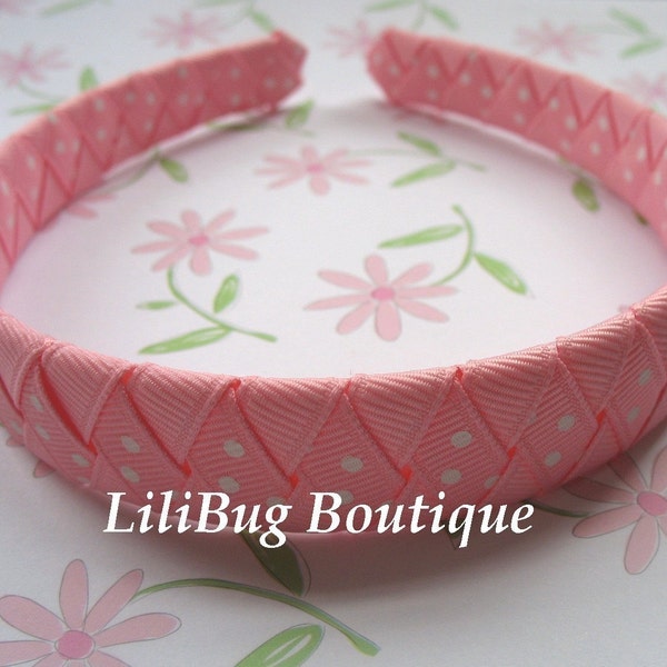 LiliBug Pretty in Pink Woven HeadBand