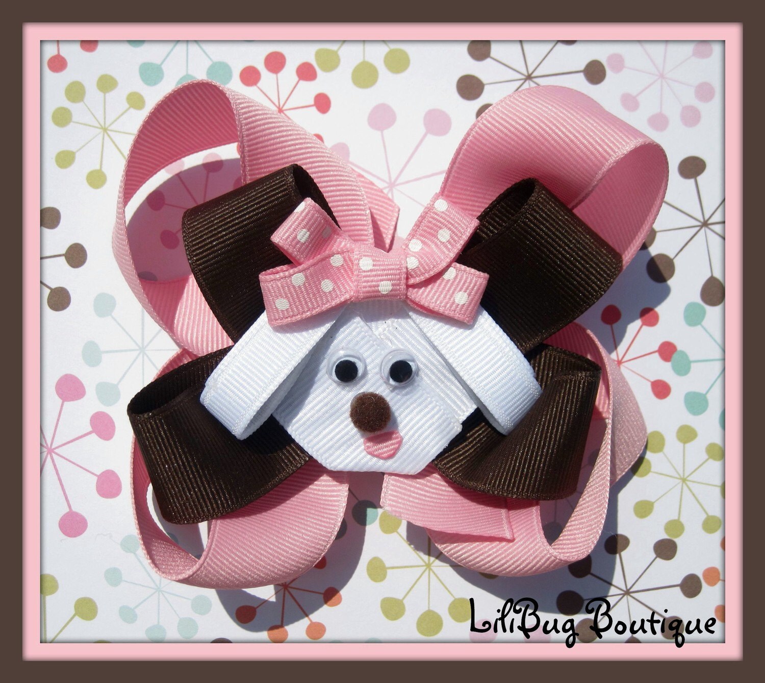 Adorable Puppy Dog Hair Bow Etsy