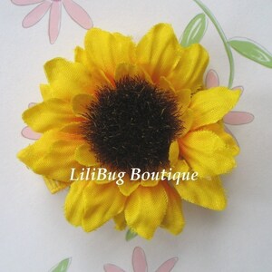 LiliBug Summer SUNFLOWER Hair Clip