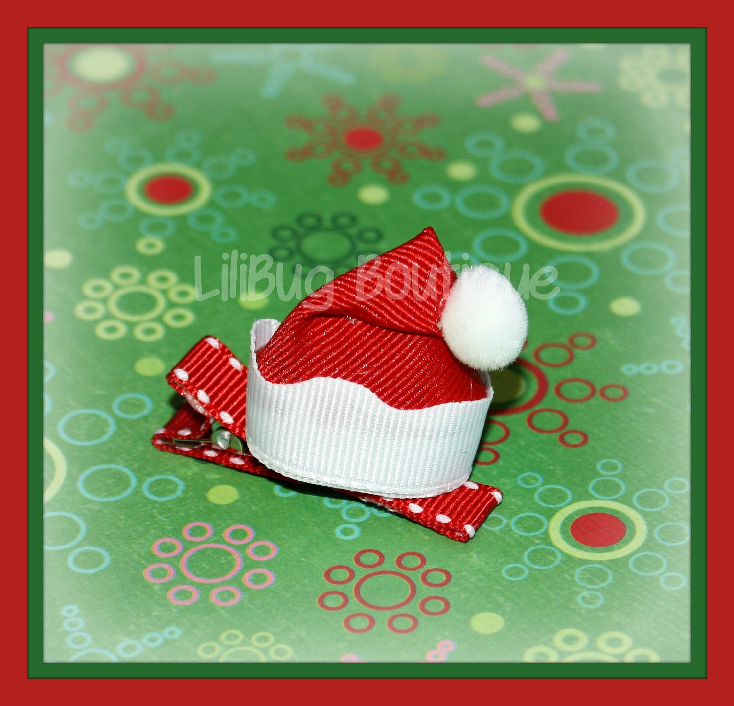 Cute 3D Santa Hat Hair Clip Great for Christmas Photos - Etsy