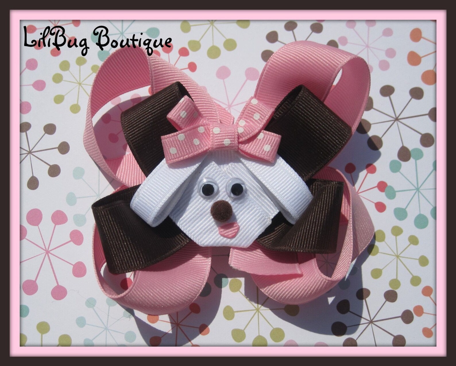Adorable Puppy Dog Hair Bow Etsy