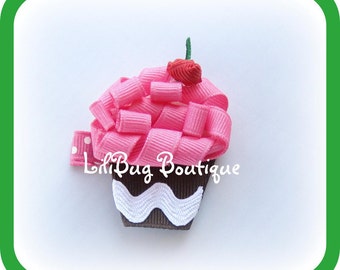 Celebration Cupcake Hair Clip - You Pick The Color