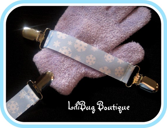 Lilibug Winter Snowflake Mitten Clip Set - Attaches Gloves  display picture 3