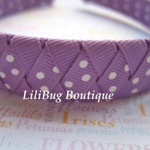 LiliBug Purple Princess Woven Headband image 3