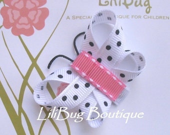 LiliBug Mini Newborn Butterfly Snap Hair Clip